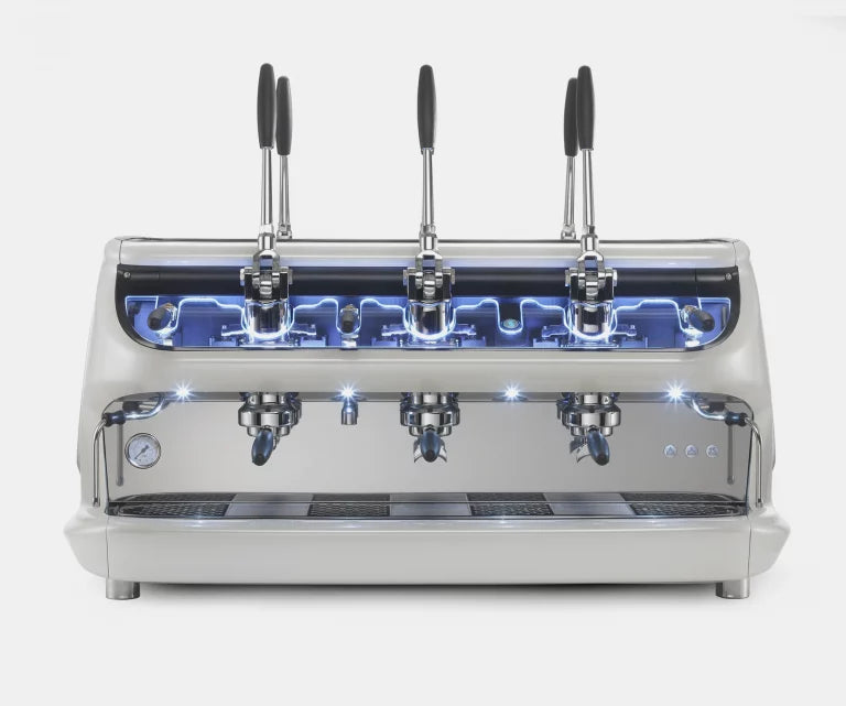 La San Marco V6 Traditional Lever Coffee Machine Silver